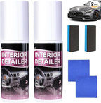 2PCS Polishing Cleaner，Car Interior Cleaner,Deep Cleaner Polishing, Interior All Purpose Car Cleaner for Cleaning Rubber, Plastic, Leather Surfaces Inside The Car