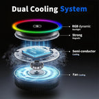 Magnetic Phone Holders for Your Car, Magsafe Cooling Car Mount Charger, Vent & Dashboard Cell Phone Mount, 15W Wireless Fast Charging for iPhone & Android, 360 Rotatable & Hands Free, Car Accessories