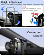 Phone Holder for Honda Accord 2018 2019 2020 2021 2022 Accessories 8-Inch Screen Fixed Clip, Car Magnetic Phone Mount Compatible with MagSafe, Strong Magnets Fast Wireless Charger Cell Phone Base