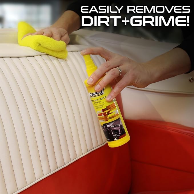 Formula 1 Interior Detailing Protectant Spray, Car Interior Cleaner with UV Protection, Non Greasy Formula, Safe for Vinyl, Rubber, Plastic, & Dashboard - 10oz