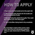Microfiber Car Wash Mitt + VLUX Soap – Double-Sided Car Washing Mitts for Exterior Vehicle Washing & Dusting, Lint-Free, Scratch-Free Chenille Wash Glove, High Absorption Capacity – 2 Pack