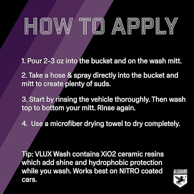 Microfiber Car Wash Mitt + VLUX Soap – Double-Sided Car Washing Mitts for Exterior Vehicle Washing & Dusting, Lint-Free, Scratch-Free Chenille Wash Glove, High Absorption Capacity – 2 Pack