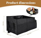 Car Seat Organizer Multi Pocket Backseat Organizer with Cup Holders, Collapsible Vehicle Storage Bag Secured to Front and Rear Seats via Seatbelt