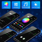 AMKI Dual Color 20W Twinkle Sound Mode RGBW Dual Port Light Source Engine Driver Remote/APP Control Starlight Box Motor for Fiber Optic Star Ceiling Light Kit
