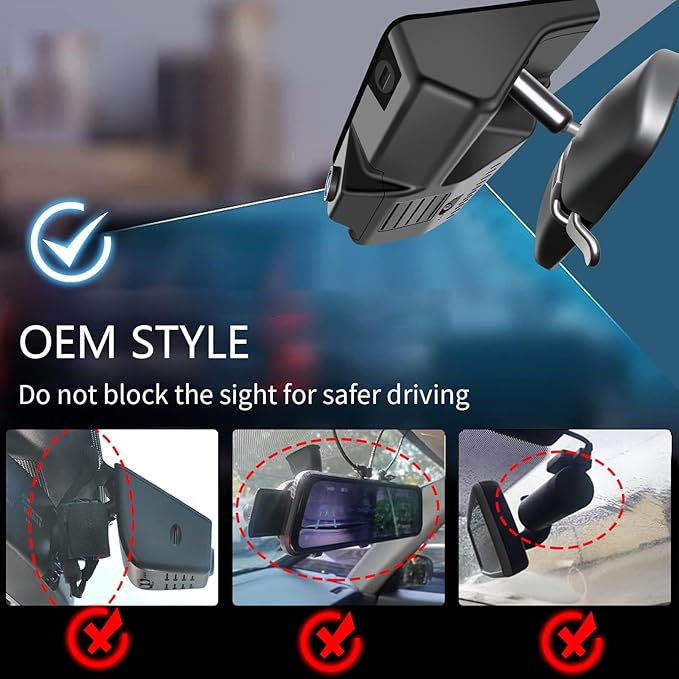 Mangoal Front 4K & Rear 1080p Dash Cam for Honda Pilot 2016-2022 Gen 3 YF5/6, Passport 2019-2025 Gen3 YF7/8, Ridgeline 2017-2026 Gen2 YK2/3(Model B), OEM Look, UHD 2160P Video, WiFi & App, GPS, 128GB