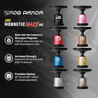Mob Armor MobNetic Maxx MS - Customized MagSafe Compatible Magnetic Phone Holder for Car, Personalized Phone Mount Made w/Heavy Duty Aluminum Metal, Works w/iPhones & Androids - Bronze