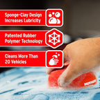 Mothers California Gold HydroClay — Surface Prep Tool, Durable Sponge-Clay Design Removes Overspray, Mineral Deposits, Pollen, Bird Droppings & Rail Dust, Restores Smooth, Brilliant Paint (07245)
