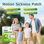 Motion Sickness Patches Non-Drowsy Formula Prevents Car, Airsick, Altitude Sickness, Sea & Motion Rides Travel Essentials for Adults & Kids Long-Lasting up to 72 Hours (36Pcs)