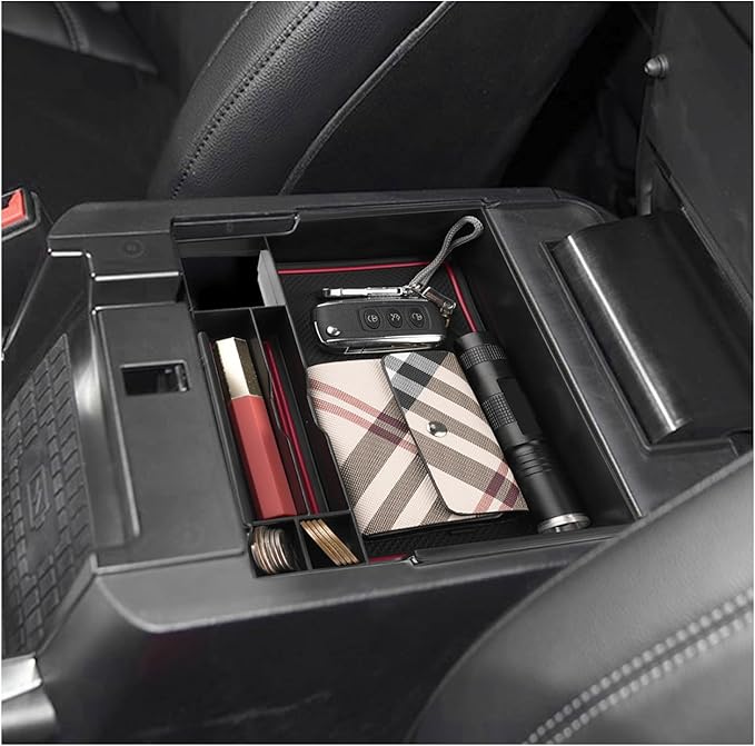 SXCY for 2020-2024 2025 2026 Ford Explorer Center Console Organizer for Ford Explorer 2025 2026 Accessories Console Tray for 2020-2026 For d Explorer Console Organizer 2025 2026 Explorer Accessories