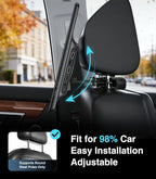 16 inch Android 13 Car Headrest Monitor Screen Car TV Entertainment System for Cars Backseat,Support Phone Wireless Mirroring Sync Screen WiFi HDMI Bluetooth USB SD Video Player (4G+64G (2*pcs))