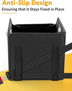 Car Seat Organizer, Front Seat Organizer, Collapsible Car Organizer and Storage for Backseat and Passenger Seat, Big Capacity with Elastic Bands can Hold Cups, Car Travel Essentials for Kids