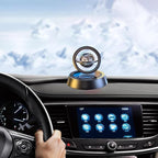 Luxury Solar Aromatherapy Car Air Freshener | Stylish Dashboard Rotating Perfume Diffuser | Plastic Solar-Powered Autorotation Decoration for Car Interior | Eco-Friendly Fragrance Diffuser