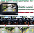Car Backup Camera with Dynamic Trajectory Guide Line, GreenYi AHD1080P Reverse Rear View Cam, Adjustable Fisheye Lens, Night Vision Waterproof 170 Degree Wide View