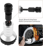 Wheel Hub Resurfacing Kit, Brake Hub Cleaning Tool with 10 Pads, Wheel Stud and Hub Cleaner Fits Power Drill or 1/2" Impact Driven Wrenches, Quick Rust Removal for Lug Studs and Rotors (Alloy Silver)
