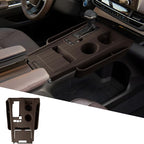 2026 Sienna Center Console Organizer - for 2021-2025 2026 Toyota Sienna Silicone Center Console Cover Tray - 2021-2026 Sienna(XLE/XSE/Limited/Platinum/Woodland Edition) Interior Accessories(Brown)