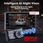 X18 4K Dual Dash Cam Front and Rear, Free 64GB Card Support 256G Max, 5.8G WiFi - up to 20MB/s Fastest Download Speed with App, 4K 2160P/FHD Dash Camera, 3" IPS, G-Sensor,24H Parking Mode