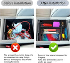 SKTU for 2023 2024 2025 Hyundai Palisade Center Console Organizer 2023 2024 2025 Palisade Console Tray 2024 2025 Palisade Storage Box Hyundai Palisade 2023 2024 2025 Accessories with Coin Holder (Red)