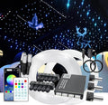 Split Starlight Headliner Kit with Meteor & Music Effect, 22W 3+10 Holes RGBW 1050pcs 0.02in x 4.9ft Fiber Optic Lights Kit, Star Light Headliner Kit for Car Truck Jeep, App & Remote
