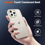 SUPFINE Magnetic for iPhone 14 Pro Max Case (Compatible with MagSafe) (Military Grade Drop Protection) Slim Translucent Matte Shockproof with Anti-Fingerprint Phone Case,Antique White