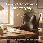 Everlasting Comfort Lumbar Support Pillow for Office Chair - Memory Foam Back Cushion for Car Seat - Promotes Better Posture, Back Pain Relief - Ideal Gaming and Desk Chairs Work and Home Essentials
