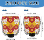Traditional Chinese Pattern Cat Yellow Car Wash Mitt Scratch-Free Wash Mitts For Cars Washing Car Sponges For Washing