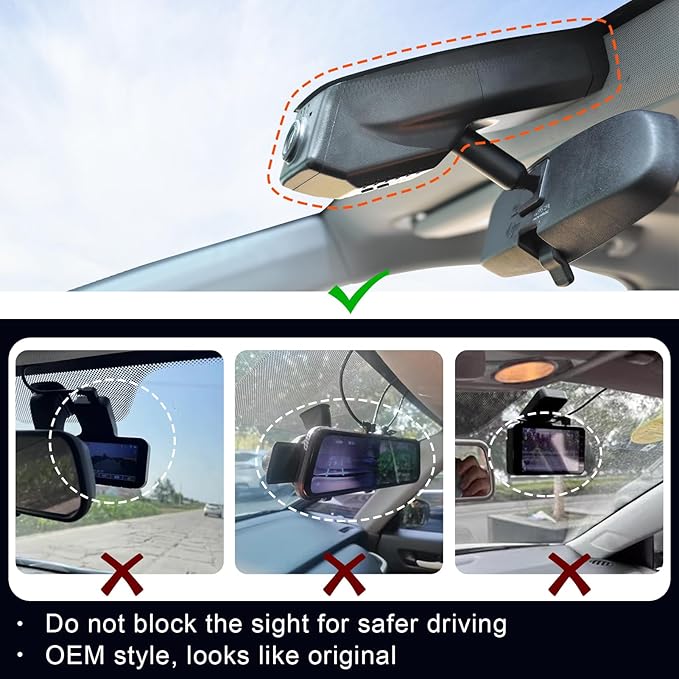Mangoal Front 4K & Rear 1080P Dash Cam for Chevy Silverado 1500 2019-2021, 1500 Limited 2022 and HD 2020-2023 (Model B), Model B & Model A have Same Models Years but Vehicle Sensor Cover Are Different