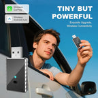 Wireless CarPlay Adapter for iPhone - Carplay&Android Auto Wireless Adapter Convert Wired to Wire-Less Carplay Dongle Fast Setup No Latency for Cars with Built-in Car-Play