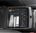LUWU Ranger Center Console Organizer for 2019 2020 2021 2022 2023 Ford Ranger XL/XLT/Lariat/Raptor Accessories Armrest Console Storage Box Glove Organizer Tray ABS Material Blue