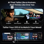 ATOTOZONE X10 7" Double-DIN Android Car Stereo, 8G+128G in-Dash Nav, Backup Cam w Recording, AI Agent & AI Vision, Re-Mote LiveView, 4G LTE, 7.1.2-Ch Audio, HDMI in, Wireless CarPlay/Android Auto
