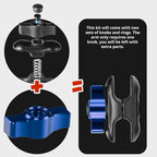 Tackform Link Vent Phone Mount Compatible with 2015-2020 Ford F-150, 2017-2021 Super Duty, 2018-2021 Expedition | Aluminum | Universal Magnetic Holder | 2" Arm | Blue Knob | (NOT MAGSAFE Compatible)