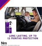 NANOMAN Protect Car Seats from Spills & Stains Fabric & Upholstery Protector Spray (250ml) – Invisible Waterproof Coating for Car Seats, Carpets & Interior Fabric – Easy DIY One-Coat Application