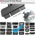 APPS2Car Sturdy CD Slot Phone Mount with One Hand Operation Design, Hands-Free Car Phone Holder Universally Compatible with All iPhone & Android Cell Phones, for Smartphone Mobile
