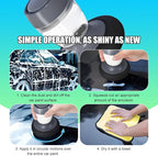 Car Flow Tire Shine Applicator, Reusable Non-Drip Streak-Free Tire Dressing Applicator Pad, Automotive Tyre Shining Detailing Tool, Compatible with Most Tyre Shine and Gels