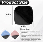 Car Screen Cleaner, 4.1''×4.1'' Microfiber Dashboard Wipes, Square Microfiber Cloth, Car Display Wipes,Vehicle Screen Cleaner Tool universal for Car Dashboard Car Display Car Interior Tools (Black)