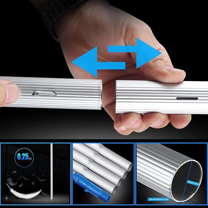 Rotatable Solar Panel Cleaning BrushLong Handle for Efficient Window Glass Shower & Windshield CleaningEcoFriendly & Easy to Use