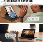 Case for 6" Kindle (11th Generation-2024/2022 Release),360 Degree Rotating Swivel PU Leather Stand Flip Folio Cover with Auto Wake/Sleep for Kindle 11th Generation 2024,Starfish Sea Beach