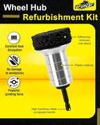 Hub Cleaner Resurfacing Tool, Aluminum Alloy Brake Hub Cleaning Kit with 5 Pads Fits Power Drill or 1/2" Impact Driven Wrenches for Car Motorcycle