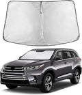 EcoNour Windshield Sunshade Compatible for Toyota Highlander 2014-2017 2018 2019, Sun Visor for Front Windshield & Window Sun Shade Cover, UV Heat Blocker & Protector, Car Accessories