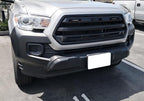 iJDMTOY Smoked Lens Amber LED Grille Lights Kit Compatible With 2012-up Toyota Tacoma, Center Set 2-Piece Marker Lamps w/Wiring & Hardware