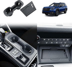 BIBIBO 2Pack for 2026 Subaru Outback Center Console Organizer Cup Holder 2026 Subaru Outback Silicone Cup Holder& Wireless Charging Mats