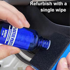 Interior Car Cleaner - 30ML Refurbishment Liquid for Deep Cleaning, Fast Acting Shine Formula with Protective Coating Effect, Automotive Detailing Solution for Seat Armrest Wheel Trim Motorcycle Use