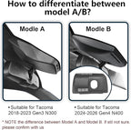 Front 4K & Rear 1080P Dash Cam Custom fit for Toyota Tacoma & Hybrid 2024 2025 2026(Model B), SR SR5 TRD Sport Pro Pre-Runner Off Road Limited etc, Integrated OEM Look, App & WiFi, GPS, 128GB Card