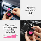 Car Air Fresheners, Peach Berry, 6-Pack, 4ml Each, Car Air Freshener vent clips, Long Lasting Air Freshener, Car Fresheners, Odor Eliminator