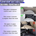 YoRise Car Seat Gap Filler, Multifunctional Car Seat Organizer, Phone Holder Between Seats & Console, Automotive Storage Box Accessories for Keys, Sunglasses, Cards, Phones (Brown)