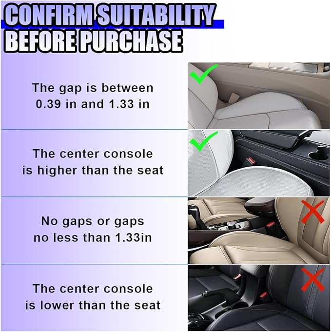 YoRise Car Seat Gap Filler, Multifunctional Car Seat Organizer, Phone Holder Between Seats & Console, Automotive Storage Box Accessories for Keys, Sunglasses, Cards, Phones (Black)