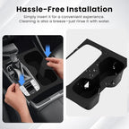 Autorder Silicone 2-in-1 Cup Holder for 2022-2026 Hyundai Santa Cruz Accessories Silicone Center Console CupHolder Insert with Gear Shift Panel Cover Dust & Scratch Resistant All-Around Protection