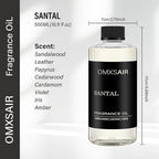 Hotel Scnet Diffuser Oil Santal 16.9Fl Oz(500ml) Value Size - Air Freshener Hotel&Car,Home- Luxury Essential Oils for Diffuser Refill - Bigger Bottle, Longer Lasting, Stronger Scent