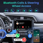 Car Stereo Radio for Honda Civic 2016-2021: 4Core + 64G ROM 9 inch Touch Screen Wireless Carplay/Andriod Auto GPS Bluetooth 5G WiFi Mirror Link Backup Camera MIC