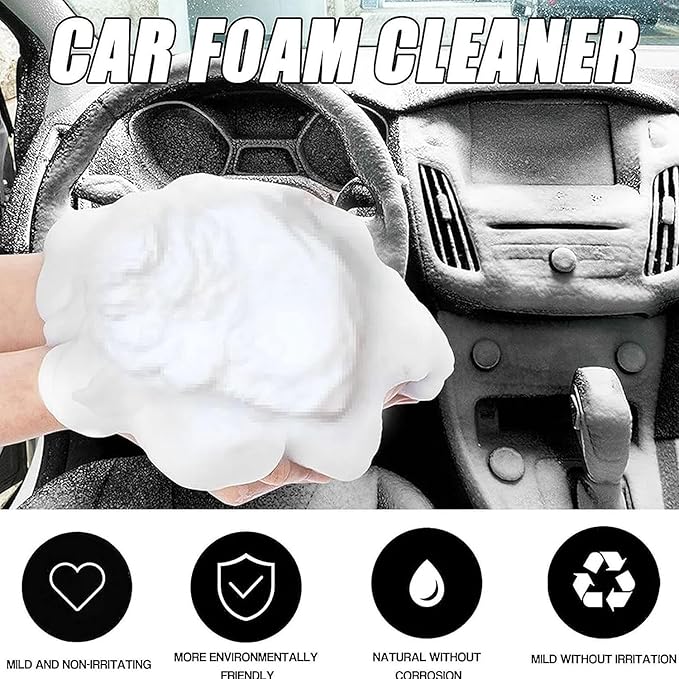 Car Interior Foam Refinisher Cleaner, All Around Master Foam Cleaner, Multi Purpose Foam Cleaner for car, All Purpose Rinse Cleaning Foam, Foam Cleaner All Purpose for Car and Kitchen (5PCS)