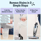 Sunny & Honey Carpet Cleaner Shampoo - Pet Stain Remover & Surface Smell Eliminator - Rug Cleaner & Upholstery Cleaner Solution for Machine Use (128 fl oz, Light Lavender Scent)